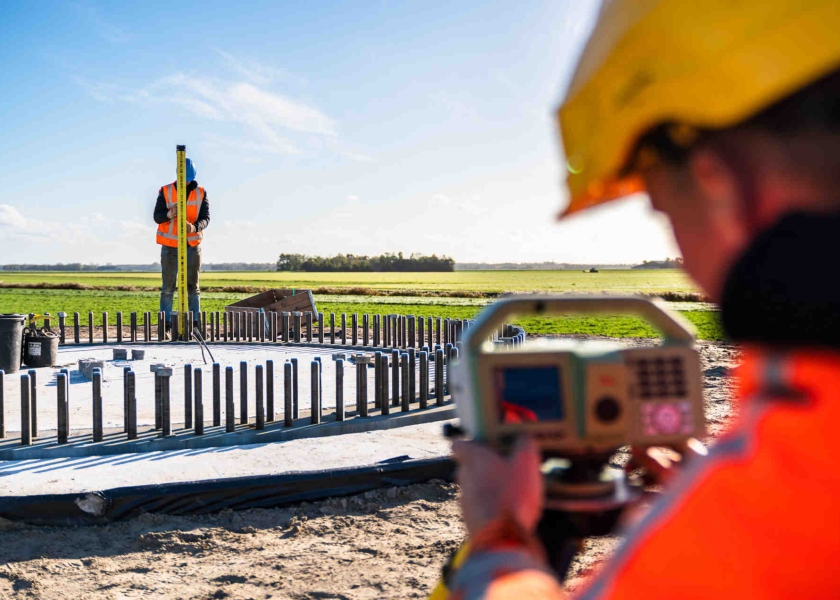 Landmeten voor bouw en infra