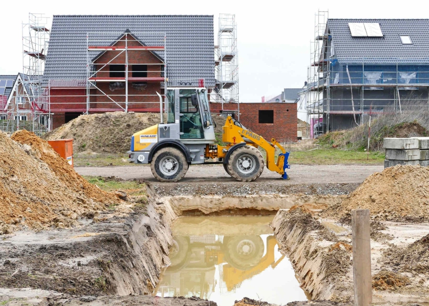 Fundering uitzetten in de bouw